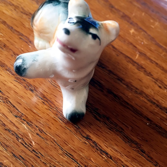Vintage Japanese Ceramic Porcelain Dog Puppy - Picture 2 of 4